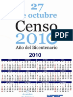 Calendario Censo 2010