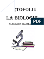 Portofoliu. Biologie CL6.