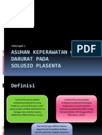 Asuhan Keperawatan Gawat Darurat Pada Solusio Plasenta