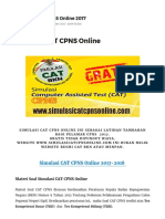 Download Latihan Simulasi Soal CAT CPNS Online 2017 Gratis SSCN BKN Menpan - CPNS 2017 by Mhya Thu Ulun SN361134045 doc pdf