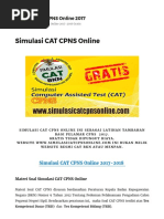 Latihan Simulasi Soal CAT CPNS Online 2017 Gratis SSCN BKN Menpan - CPNS 2017 by Mhya Thu Ulun SN:361134045