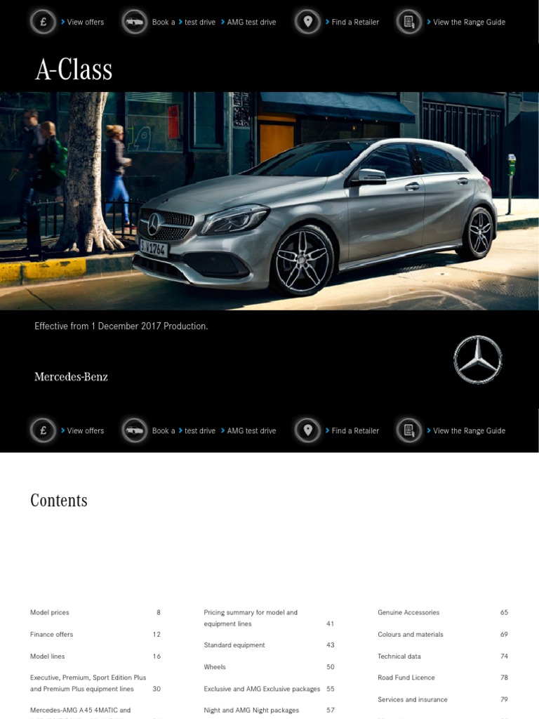 A Class: View Offers Find A Retailer View The Range Guide Book A Test ...
