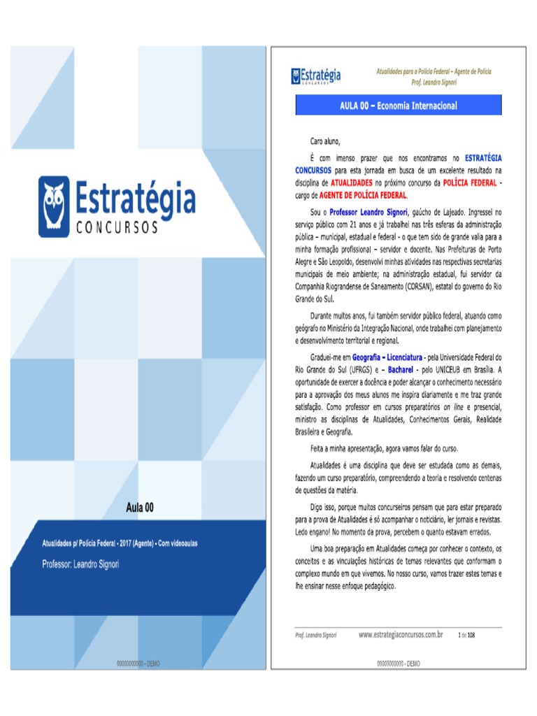 Apostila Completa Atualidades - Concurso da Polícia Federal {Estratégia ...