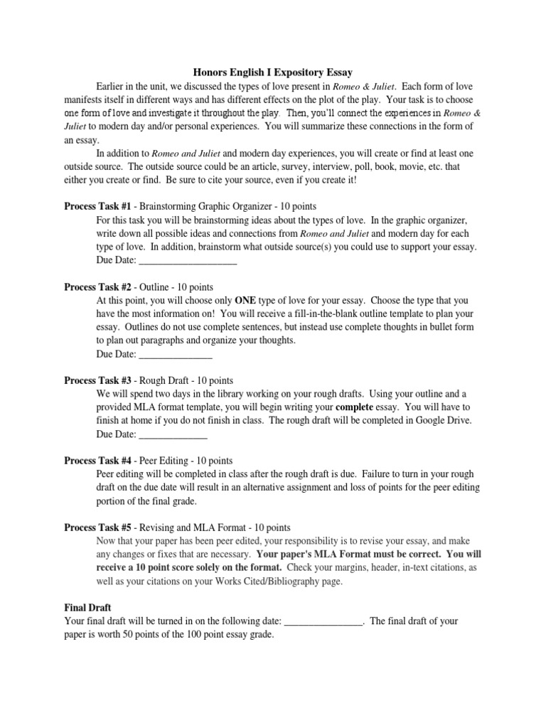 expository essay deutsch