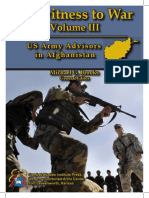 Eyewitness To War: US Army Advisors in Afghanistan (Volume III)