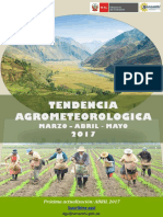 Tendencia Agrometeorologica (Marzo-Abril-mayo 2017)