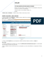 Procedimento para Importação Dos Dados Do Sisgesc