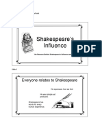 Shakespeares Influence Word
