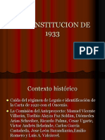 La Constitucion de 1933