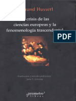 Crisis de las Ciencias europeas y la fenomenologia trascendental..pdf