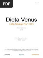 Dieta VENUS Lista Zakupow