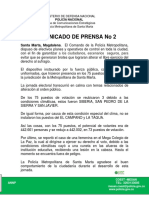 02-10-2016 Boletin Prensa No. 681 Comunicado No.2 1600 Hrs