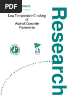 Low Temperature Cracking of Asphalt Concrete Pavement
