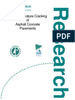 Low Temperature Cracking of Asphalt Concrete Pavement