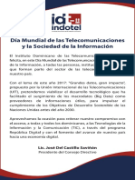 3x10 INDOTEL (Dia Mundial de Las Telecomunicaciones)