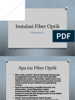 Instalasi Fiber Optik