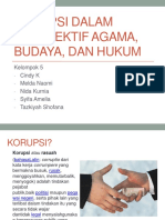 Korupsi Dalam Perspektif Agama, Budaya, Dan