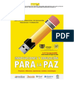 Innovaciones y Educación Para La Paz - Julio César Arboleda Aparicio (Editor)