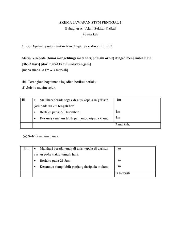 Skema Jawapan Percubaan Stpm 2018 Penggal 1 Pahang Pdf