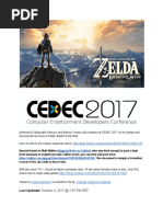 Zelda BotW CEDEC 2017 English Summary