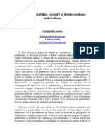 Peirce-Realidad, Verdad y El Debate Realismo-Antirrealismo