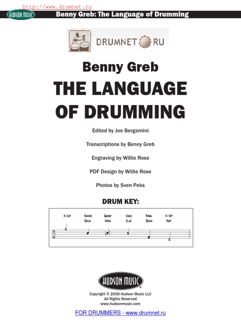 The Language of Drumming Benny Greb PDF Drum Kit Drumming