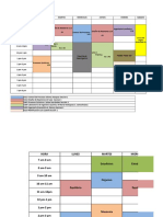 Horario 8vo Semestre