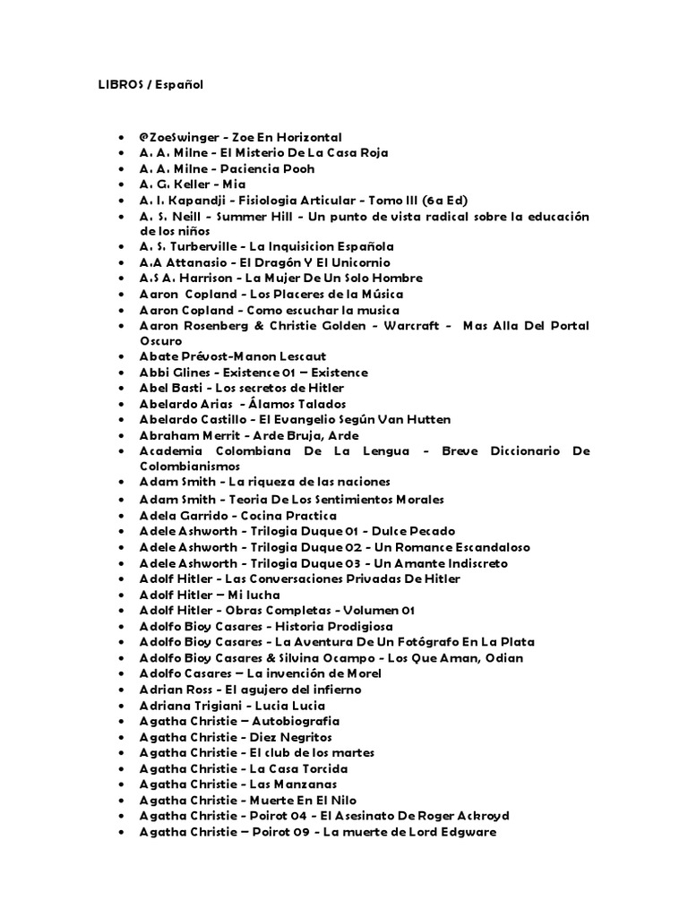 Lista de Titulos, PDF, Las cronicas de Narnia