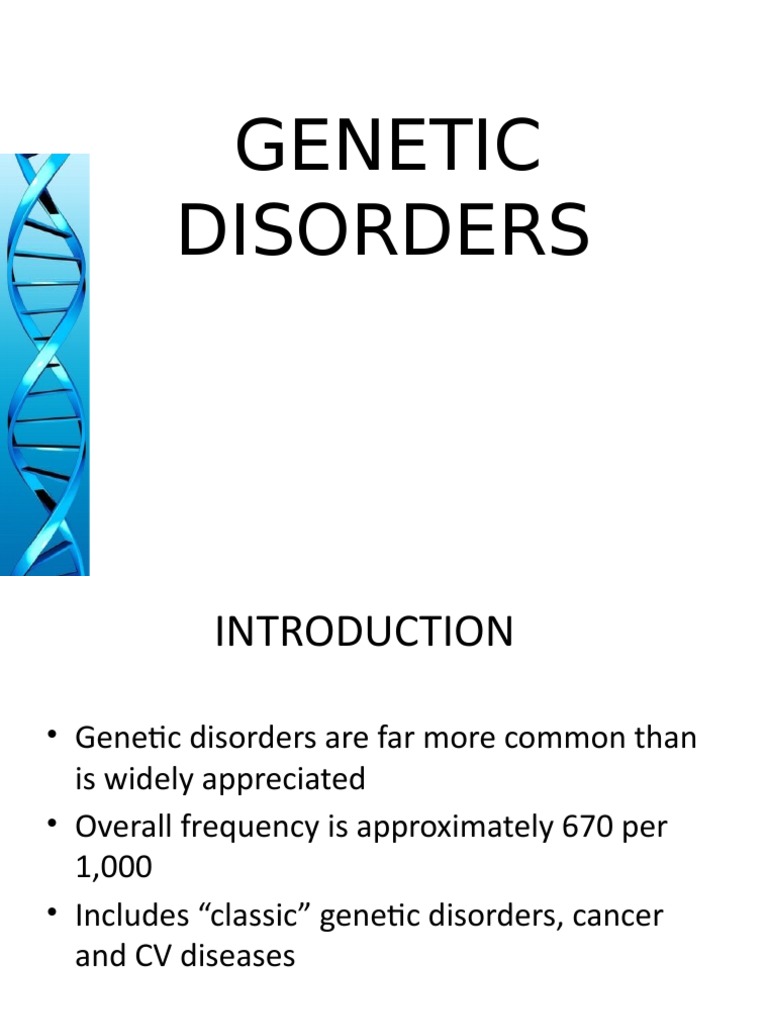 Disorders PDF Disorder Dominance