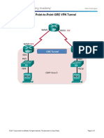 3.4.2.6 Lab - Configuring A Point-To-Point GRE VPN Tunnel