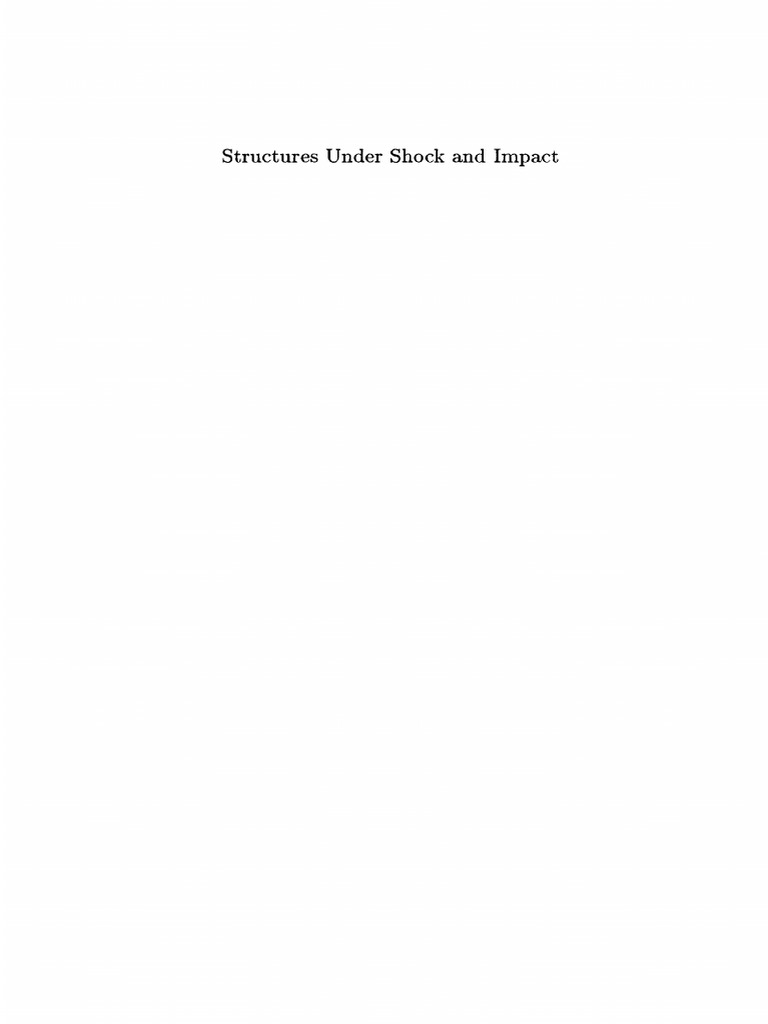 THOMSON ステム 31.8mm 100mm Structures Under Shock and Impact II PDF | PDF | Deformation