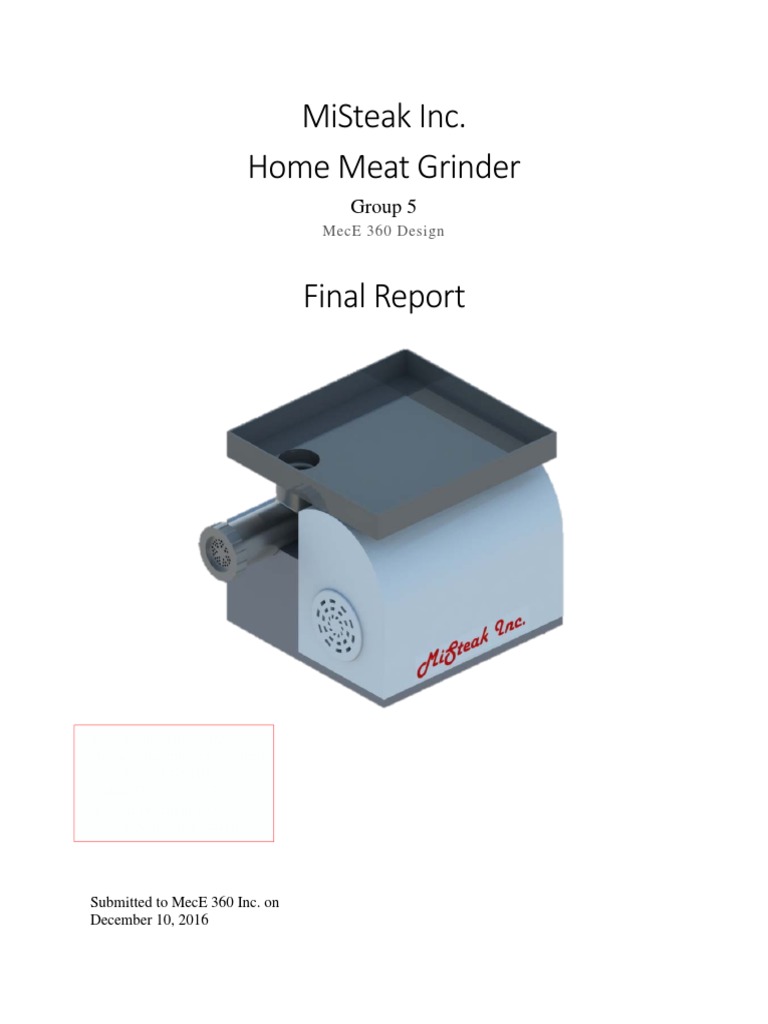 MECHANICAL ENGINEERING DESIGN PROJECT REPORT PDF visual data 6