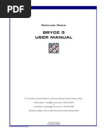 Bryce 5 User Manual: Multimedia Module