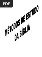 APOSTILA MÉTODOS DE ESTUDO BÍBLICO