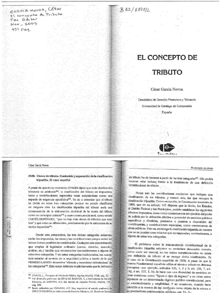 Concepto de Tributo | PDF