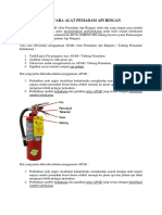 Tata Cara Alat Pemadam API Ringan