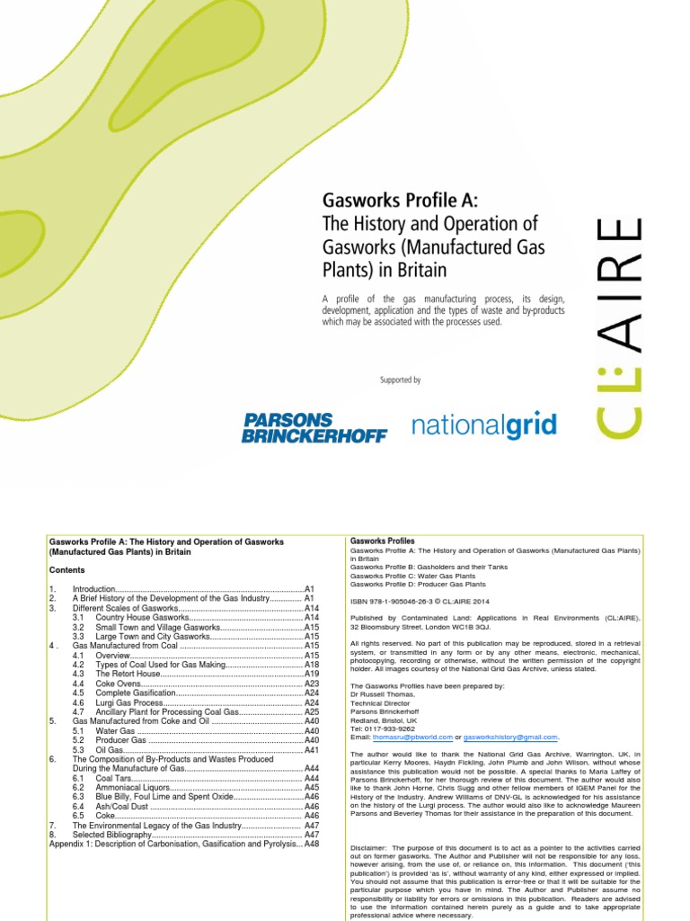 Gasworks Profile A - History and Operation of Gasworks - Final | PDF ...