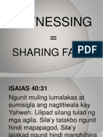 Witnessing : Sharing Faith