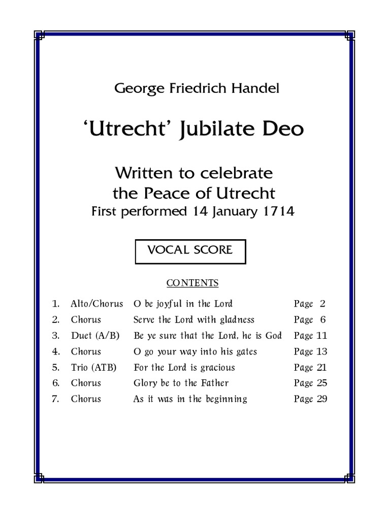 Handel Chorus | PDF