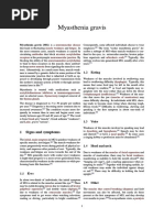 Myasthenia Gravis | PDF | Diseases And Disorders | Clinical Medicine