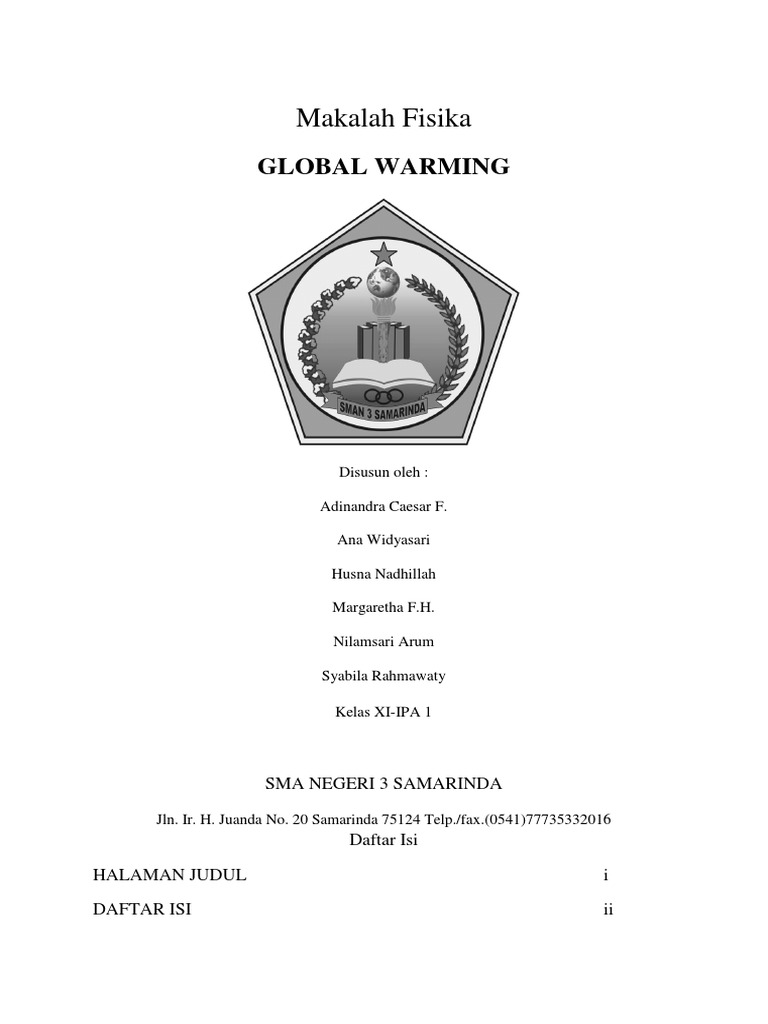 Makalah Pemanasan Global
