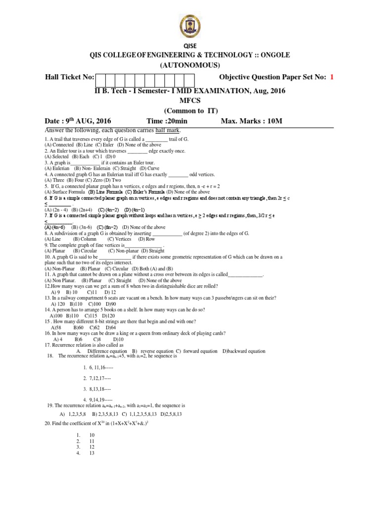 Mfcs mid2 bits pdf vertex graph theory theoretical computer science