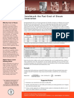 Benchmark The Fuel Cost of Steam Generation