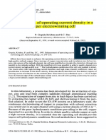 Enhancement of Operating Current Density in A Copper Electrowining Cell