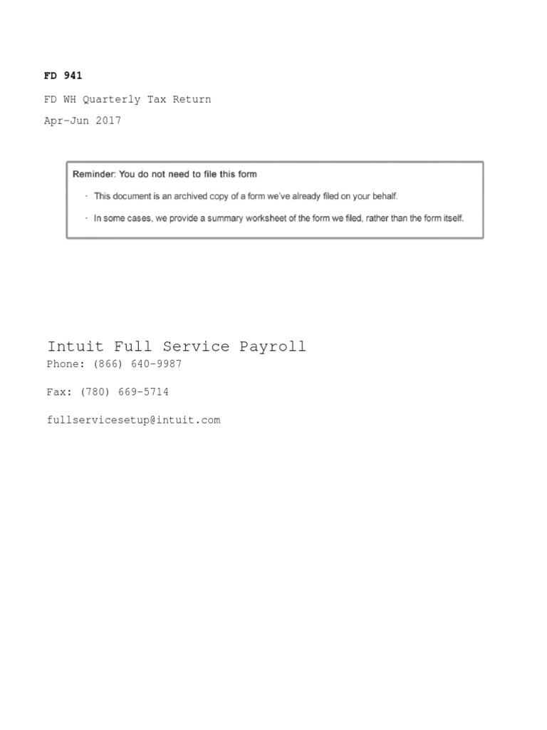 Fd 941 apr jun 2017 pdf payroll tax social security united states 