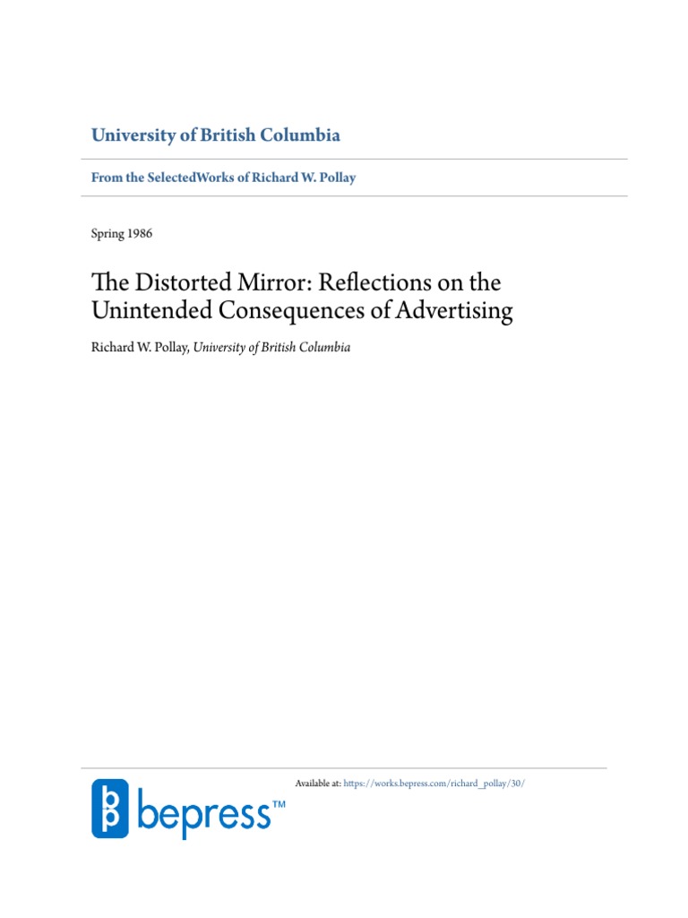 Reflections on Advertising's Impact | PDF