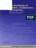 Stenberg and Grigorenko (2003) The Psychology of Abilities, Competencies, and Expertise