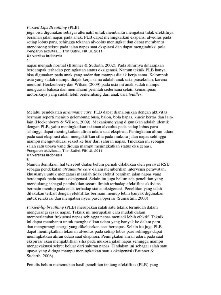 Pursed Lips Breathing Konsep PDF