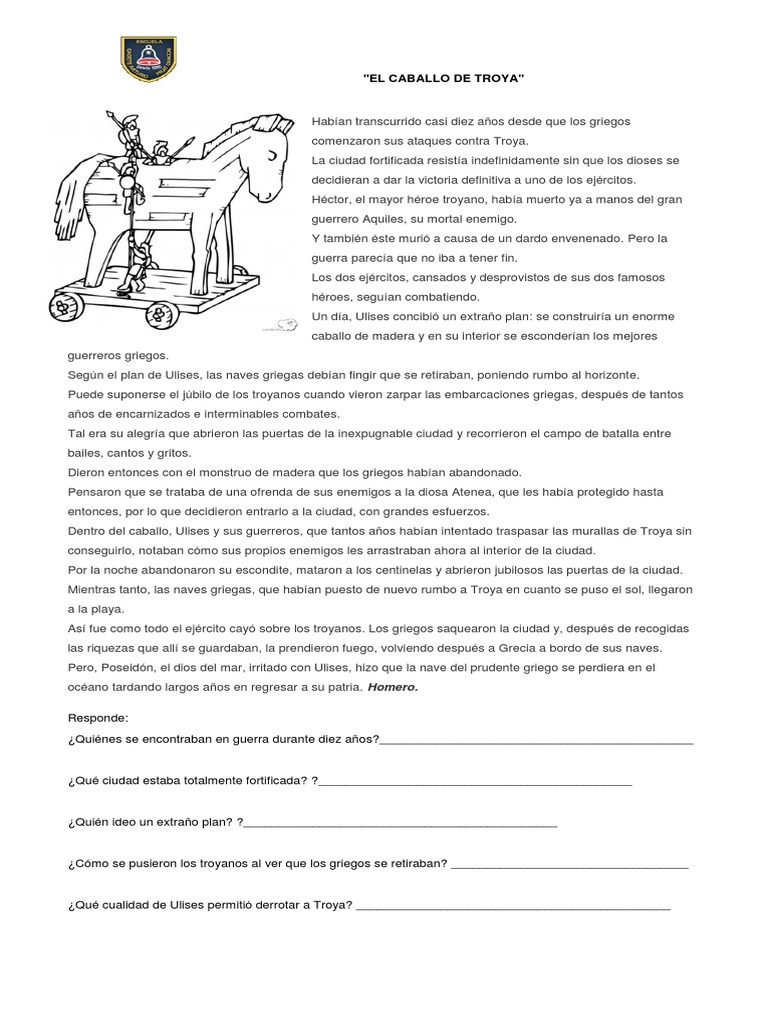 El Caballo de Troya Odiseo Troya
