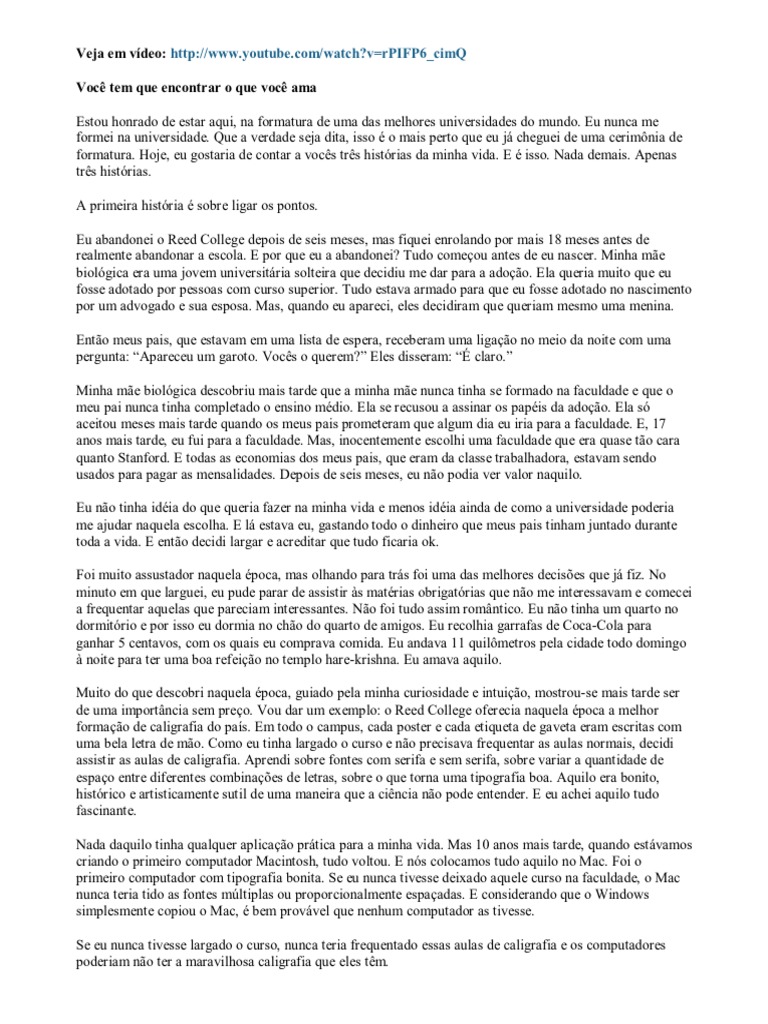 Carta de Steve Jobs PDF